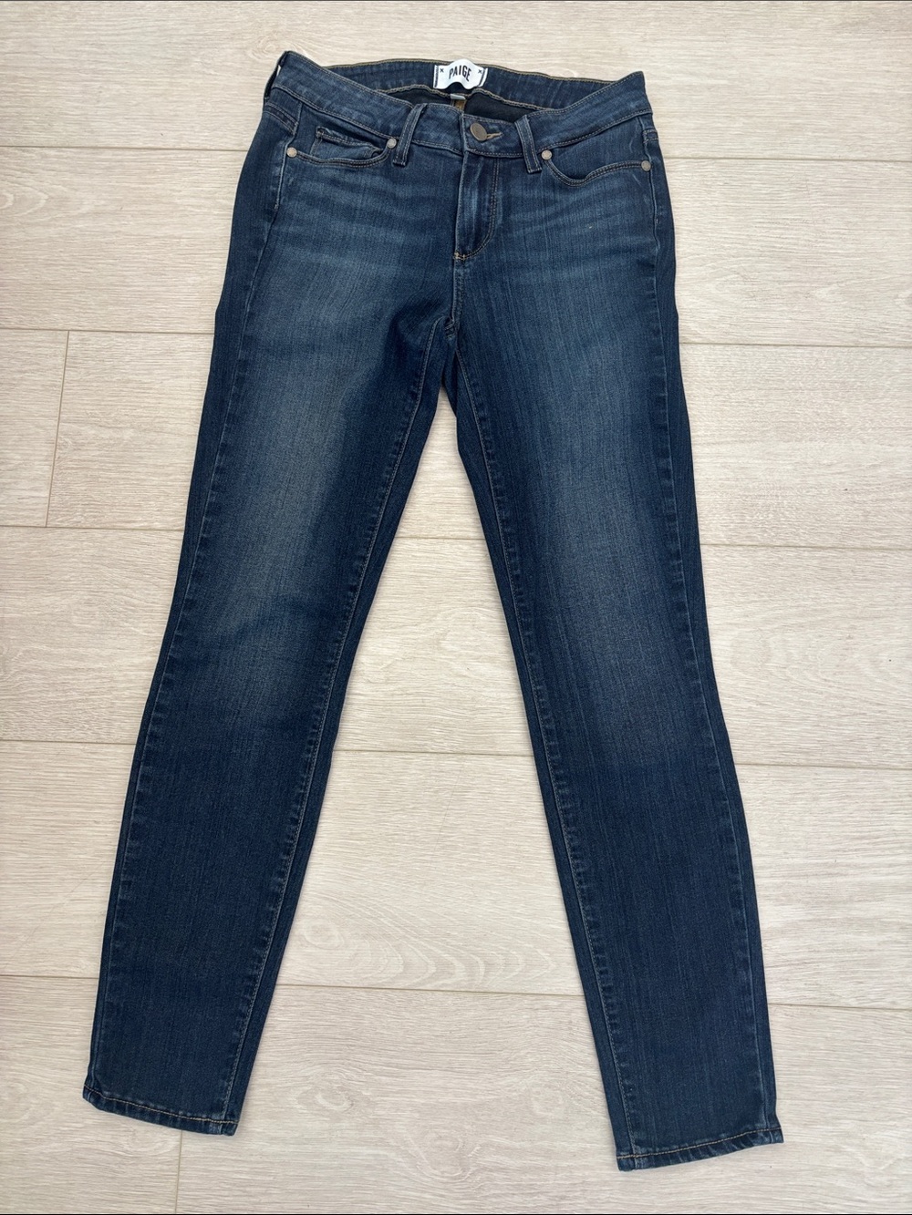 Paige Verdugo Ankle in Nottingham Dark Wash Blue Jeans size 27